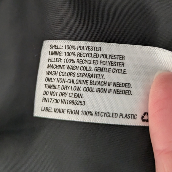 All in Motion Girls hooded puffer Winter Jacket XL Black - Picture 6 of 6